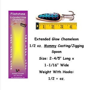 Extended Glow Chameleon 1/2 oz. Mommy Casting Spoon.